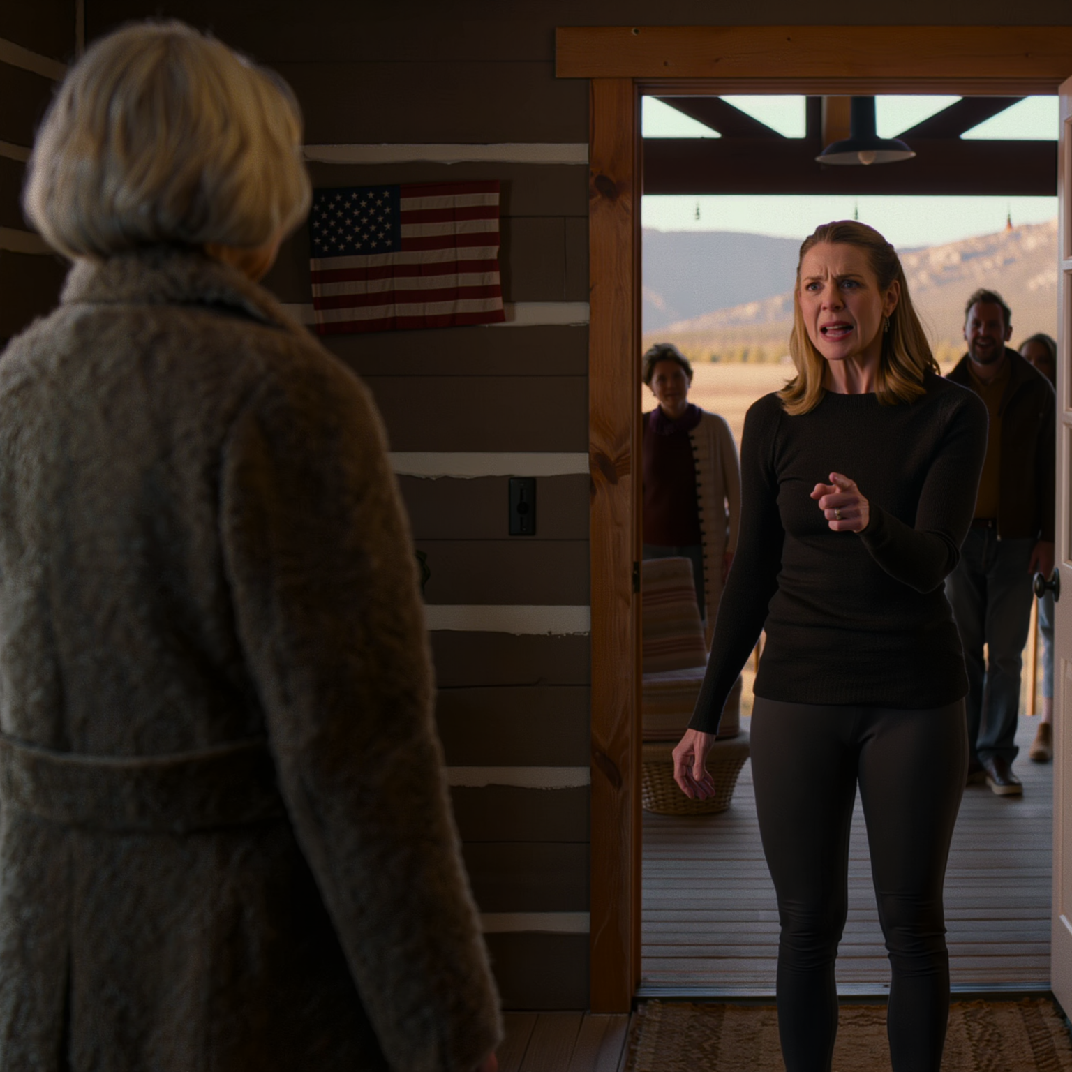 Pojechałem do mojego górskiego domku w Montanie, żeby odpocząć i zastałem tam mieszkającą moją synową, jej rodziców i kuzynów. Krzyknęła: „Wynoś się!”, a ja po prostu usiadłem i patrzyłem, jak jej świat zaczyna się walić.