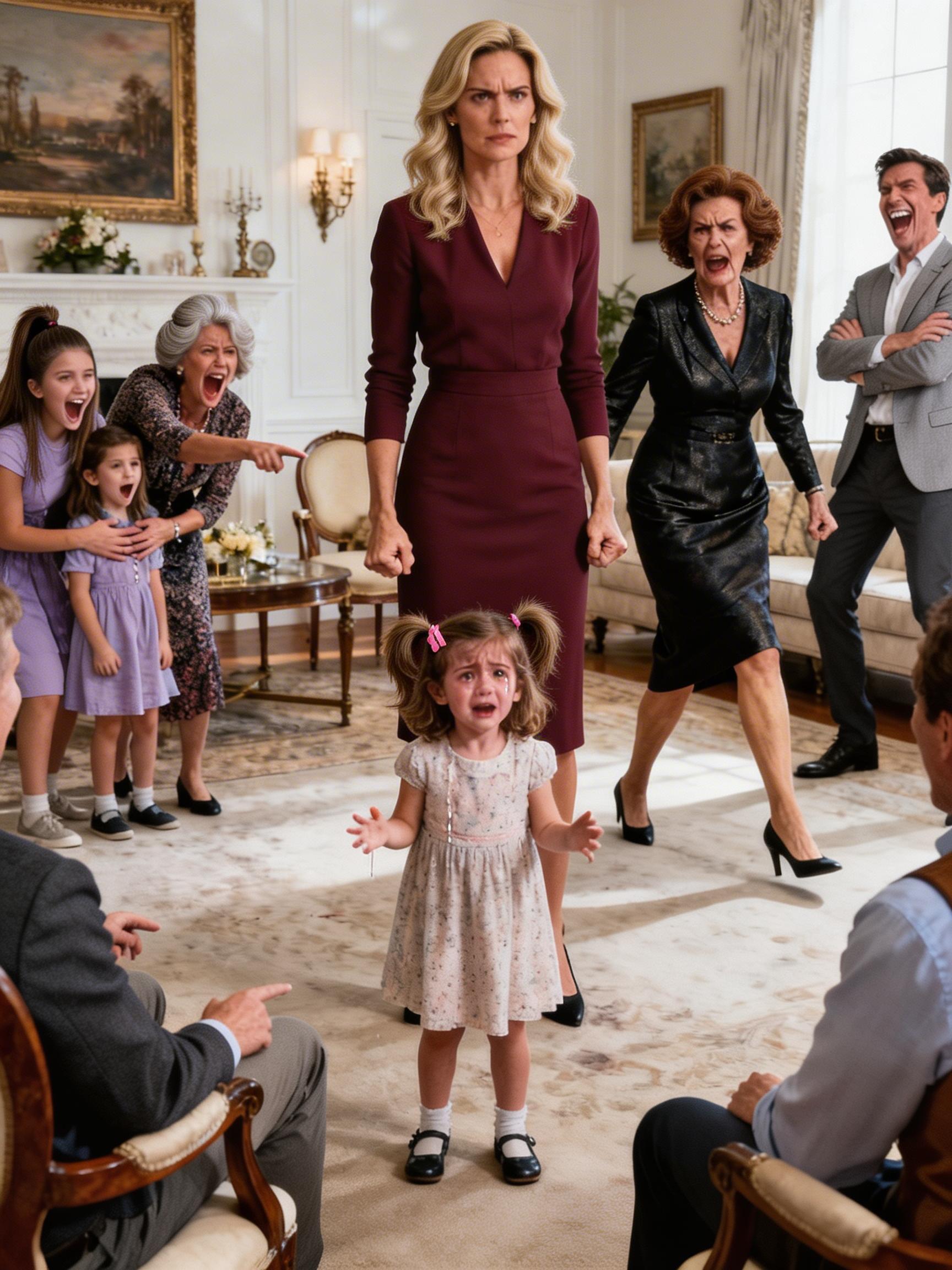 Moja 4-letnia córka po latach próbowała przytulić moją mamę, ale ona się cofnęła i kopnęła ją, krzycząc: „Nie gnij mi sukienki swoją biedą”. | Powiedziała: „Ona jest twoją wnuczką”. Uśmiechnęła się szyderczo: „I co z tego? Nie widzisz, że moja sukienka miała się zaraz zniszczyć?” Chwilę później wbiegły dzieci mojej siostry – moja mama rzuciła się, żeby je przytulić, a kiedy moja siostrzenica przypadkowo wylała sok na sukienkę, uśmiechnęła się i powiedziała: „Och, kochanie, nie martw się. To tylko sukienka”. Moja córka spojrzała na mnie ze łzami w oczach i wyszeptała: „Mamo, myślisz, że jestem brzydka?” Mój ojciec podsłuchał i roześmiał się: „Nie tylko ty – nawet twoja matka zawsze była brzydka i pachniała jak nieudacznik”. Cała sala wybuchnęła śmiechem. Stałem tam w ciszy… i obiecałem, że tego pożałują.