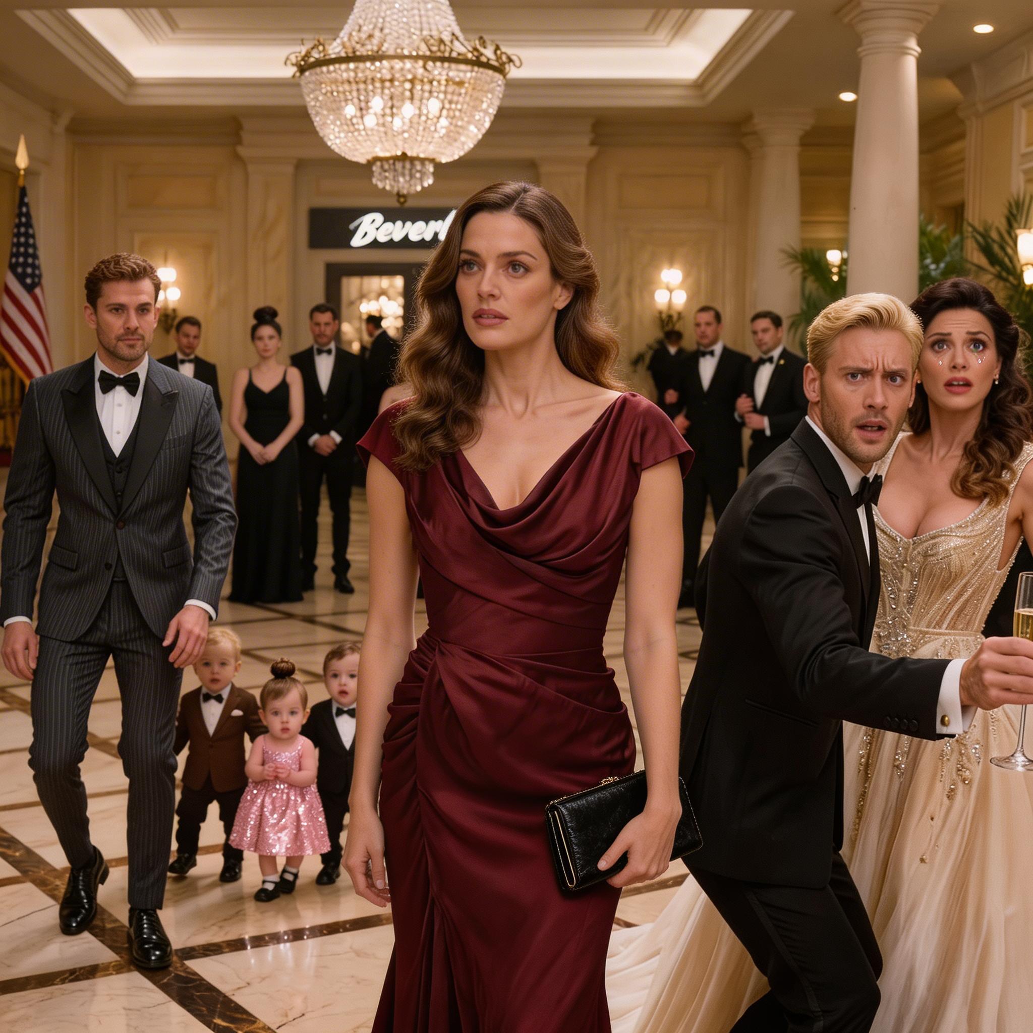 Na weselu w Beverly Hills Grand Hotel wszyscy oczekiwali, że „idealne” nowe życie Ryana Mitchella zabłyśnie, a jego była żona Emily Carter pojawi się skromna i zawstydzona. Zamiast tego Emily pojawiła się w szafirowej sukni z potężnym sojusznikiem, trójką dzieci, których nikt nie spodziewał się zobaczyć, i prawdą, która uciszyła muzykę. Zanim żyrandole zgasły, prawdziwym spektaklem wcale nie była miłość – to był starannie zaaranżowany upadek.