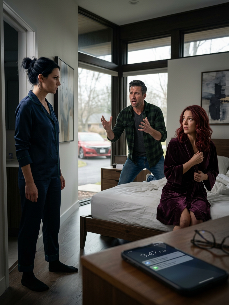 W DNIU, W KTÓRYM ZAPOMNIAŁAM ŁADOWARKI DO LAPTOPA, POBIEGŁAM DO DOMU I ZAJĘŁAM MĘŻA I MOJĄ „NAJLEPSZĄ PRZYJACIÓŁKĘ” W ŁÓŻKU. NIE KRZYCZAŁAM. NIE PŁAKAŁAM. POZWOLIŁAM MU BŁAGAĆ, POZWOLIĆ JEJ ZNIKNĄĆ I POZWOLIĆ IM OBU MYŚLEĆ, ŻE „ROZWIĄZUJĘ SPRAWY” – POTEM PRZEŁOŻYŁAM JEDEN MAŁY PRZEDMIOT W JEGO STOLIKU NOCNYM I CZEKAŁAM NA WTOREK. O 9:47 JEJ CZERWONA HONDA WJECHNĄŁA NA MÓJ PODJAZD JAK W MECHANIZMIE. TRZYDZIEŚCI MINUT PÓŹNIEJ ZADZWONIŁAM DO MOJEJ NAJGŁOŚNIEJSZEJ SĄSIADKI I ZAMRUCZYŁAM: „Chyba COŚ ZOSTAWIŁAM WŁĄCZONE… DZWOŃ POD 911”. A KIEDY SYRENY SIĘ ZBLIŻYŁY, OTWORZYŁEM DRZWI SYPIALNI I ZOBACZYŁEM ICH…