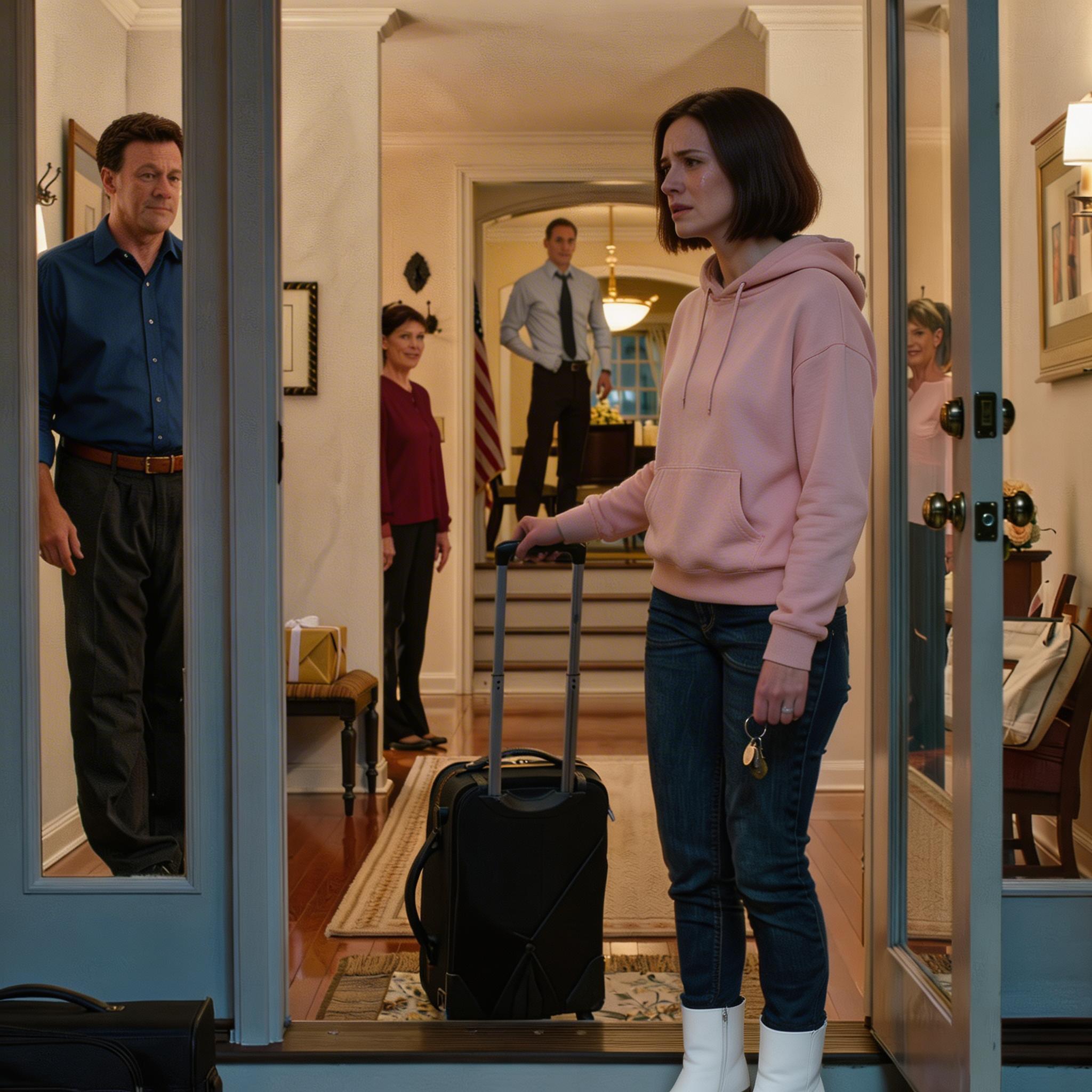 Moi rodzice powiedzieli: „Najlepszym prezentem na ślub brata jest danie mu trochę przestrzeni”. Nie błagałam. Po prostu spakowałam rzeczy, wzięłam klucze i wyszłam. Drzwi zamknęły się za mną niczym kropka. Nadszedł dzień ślubu… i cisza, którą zostawiłam za sobą, nie trwała długo. Jeden spokojny spacer na podjazd przerodził się w ciąg decyzji, które zmieniły cały dzień, bez ani jednego podniesionego głosu.