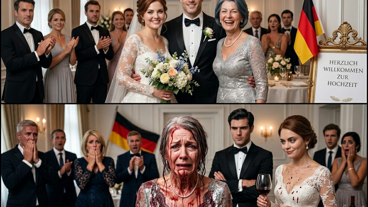 In dem Moment, als meine Schwiegertochter vor 600 Hochzeitsgästen ein ganzes Glas Rotwein über meinen Kopf schüttete, brach der Saal in Gelächter aus. Dann beugte sie sich dicht zu mir und flüsterte: „Wein. Genau jetzt.“ Doch was mich zerbrach, war nicht der Wein, der mir übers Gesicht lief. Es war der Anblick meines eigenen Sohnes, der neben ihr stand und sagte: „Mama, ruiniere nicht unseren Tag.“ Sie dachten, sie hätten eine hilflose alte Frau gedemütigt. Was sie nicht wussten, war, dass ich mich monatelang genau auf diesen Moment vorbereitet hatte…