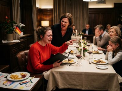 Ich erschien zum Verlobungsdinner meines Cousins, und meine Mutter sagte: „Geh zu den Kindern und setz dich. Nur Erwachsene an diesem Tisch.“ Als der Kellner mir die Rechnung reichte, sagte ich: „Geben Sie sie den Erwachsenen an diesem Tisch!“
