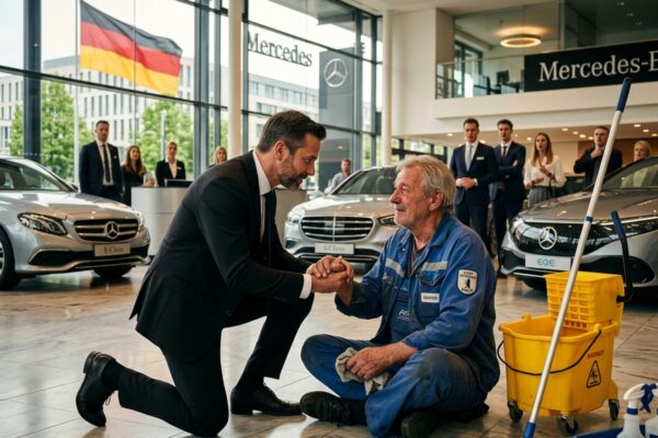 Ein Milliardär sank plötzlich vor einer Reinigungskraft auf die Knie … und nannte sie „Mama“.