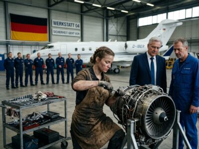 Niemand konnte das Flugzeug des Millionärs reparieren, bis seine Haushälterin plötzlich flüsterte: „Ich kann alles in Ordnung bringen.“ Alle lachten über sie und machten sich über sie lustig, doch nur wenige Minuten später tat das Mädchen etwas, das alle in echten Schock versetzte