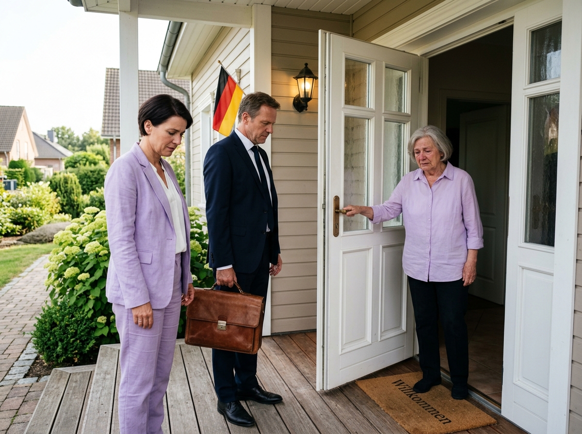 Als mein Sohn heiratete, schwieg ich über eine Ranch im Wert von 4,2 Millionen Dollar, die ich geerbt hatte. Tage später kam meine Schwiegertochter mit Dokumenten, um die Kontrolle über mein Haus zu übernehmen – bis mein Anwalt und die Polizei hereinkamen und alles aufdeckten.