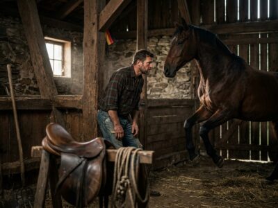 Ein Pferd griff den Besitzer an, der es seit seiner Geburt aufgezogen hatte, und brachte ihn beinahe zum Krüppel.